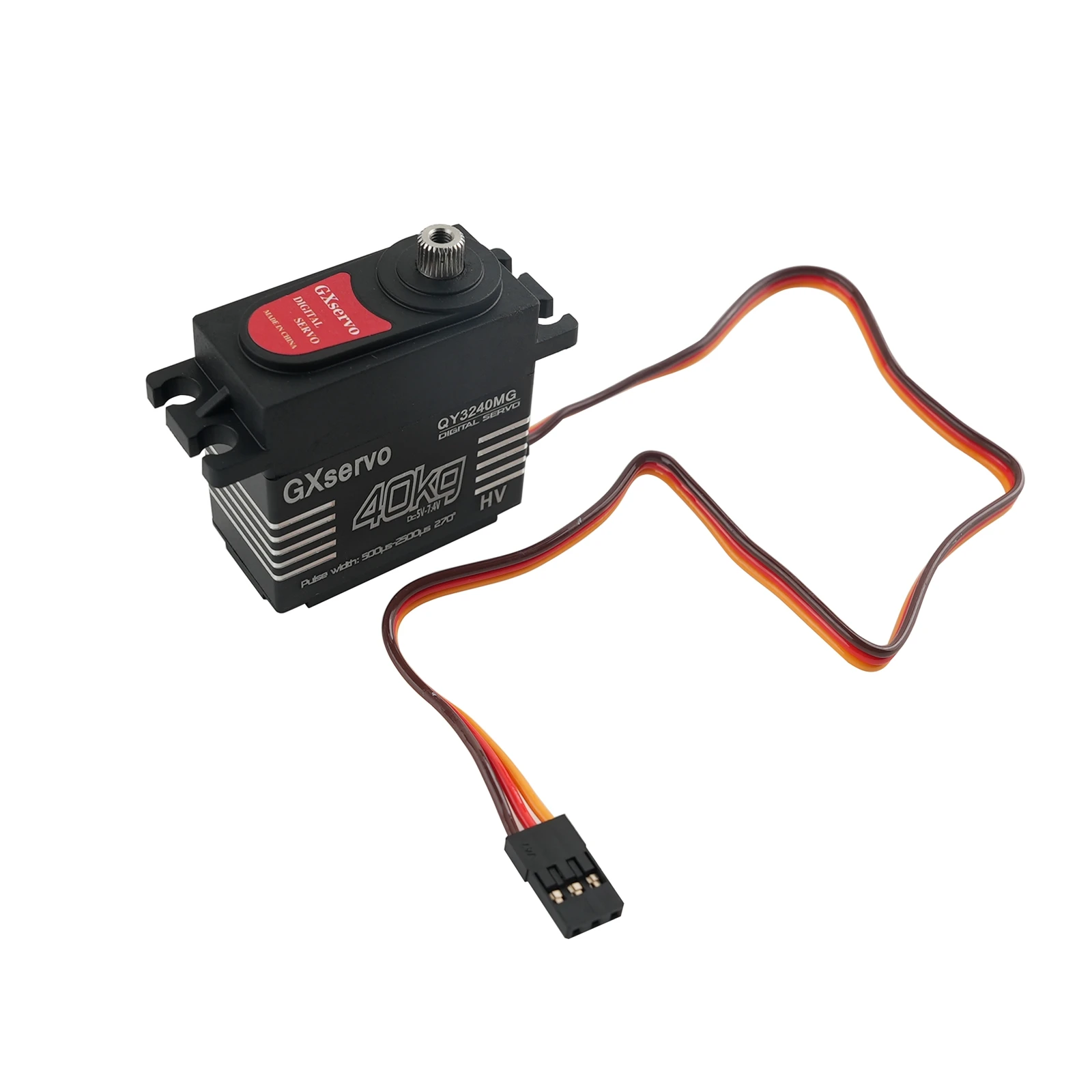 GXservo 40KG Digital Servo High Torque Steel Gear Aluminium Alloy 270 Degree IP67 for 1:8 1:10 RC Climbing Car Robot Model - view 5