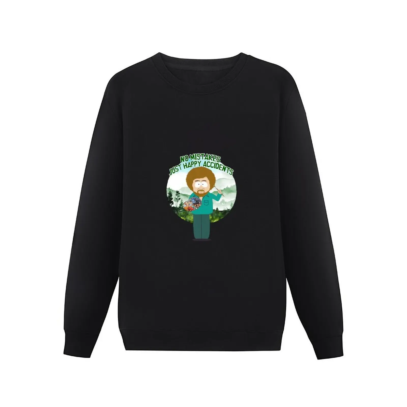 No mistakes, just happy accidents! Pullover Hoodie korean autumn clothes men's winter sweater oversize sweatshirts