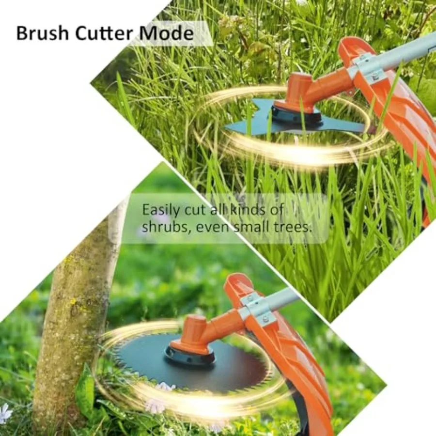 Gas Weed Eater Trimmer 52cc 2-takt gas-aangedreven stokzaag met 6-in-1 multifunctioneel ontwerp voor efficiënt gazon en tuin