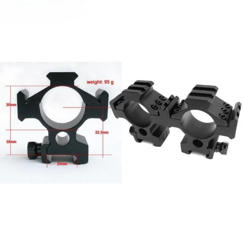 نطاق الصيد جبل 30 مللي متر 25.4 مللي متر حلقة QD كام أقفال 3x2 فتحات 6 فتحات محول 20 مللي متر ويفر Picatinny السكك الحديدية البصر