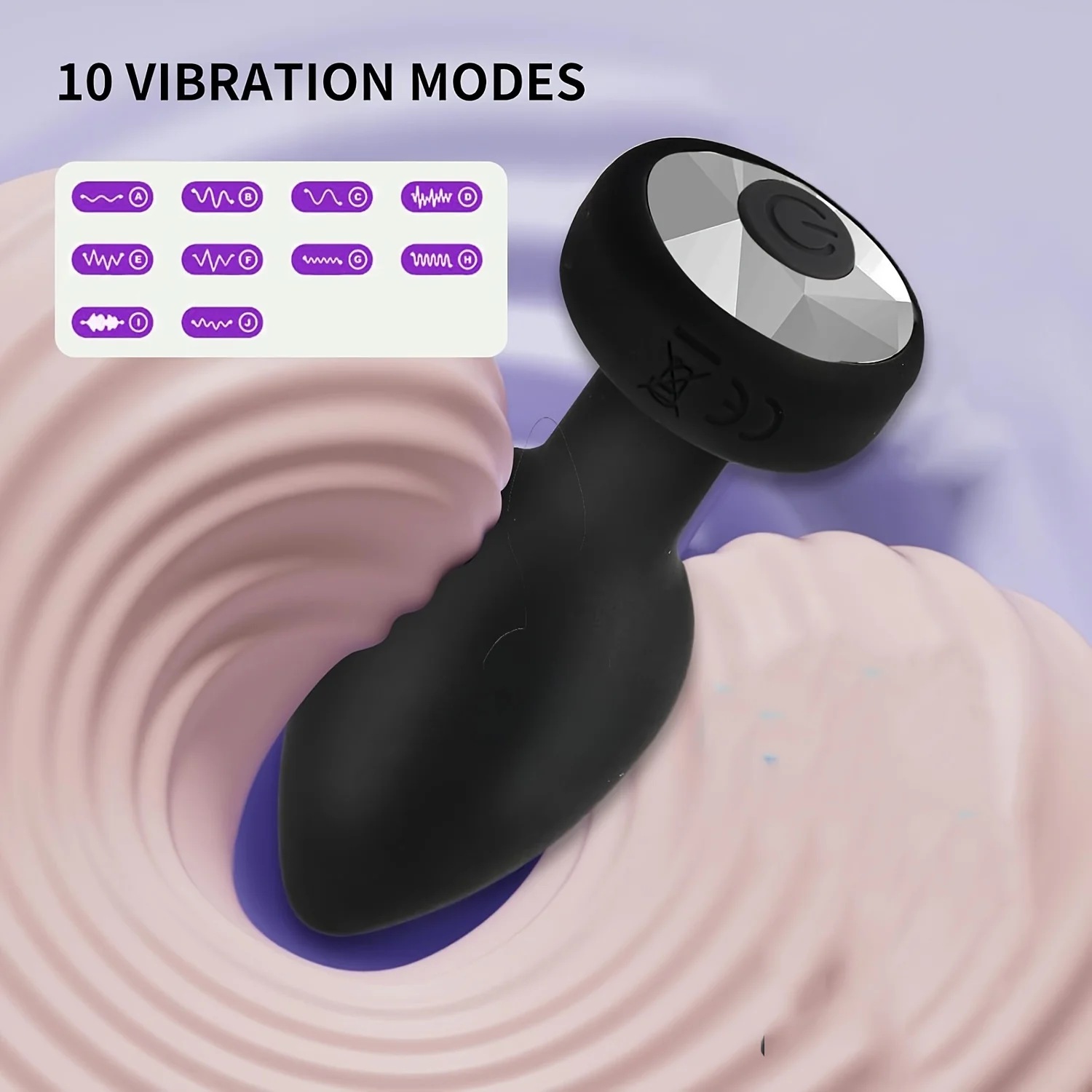 1 قطعة المقابس الشرج سيليكون المكونات الشرج تهتز بعقب المكونات الشرج مع 10 تهتز هزاز للرجال النساء ألعاب جنسية لمنطقة الشرج الكبار الجنس لعب 18 + #4