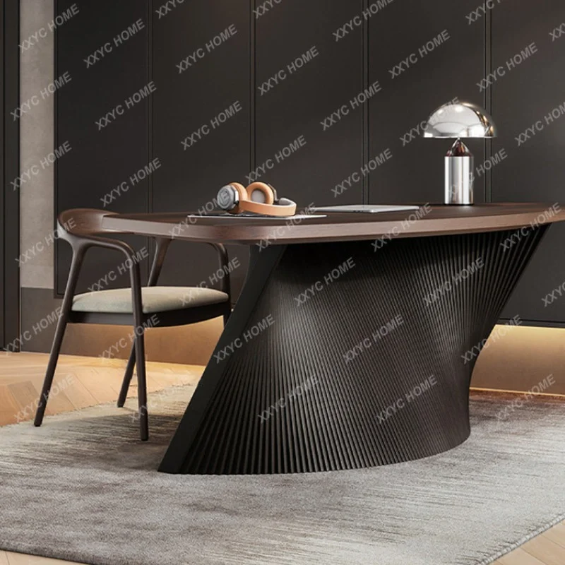 

Desk Desk Modern Simple Arc Multilateral Shaped Large Desk Home