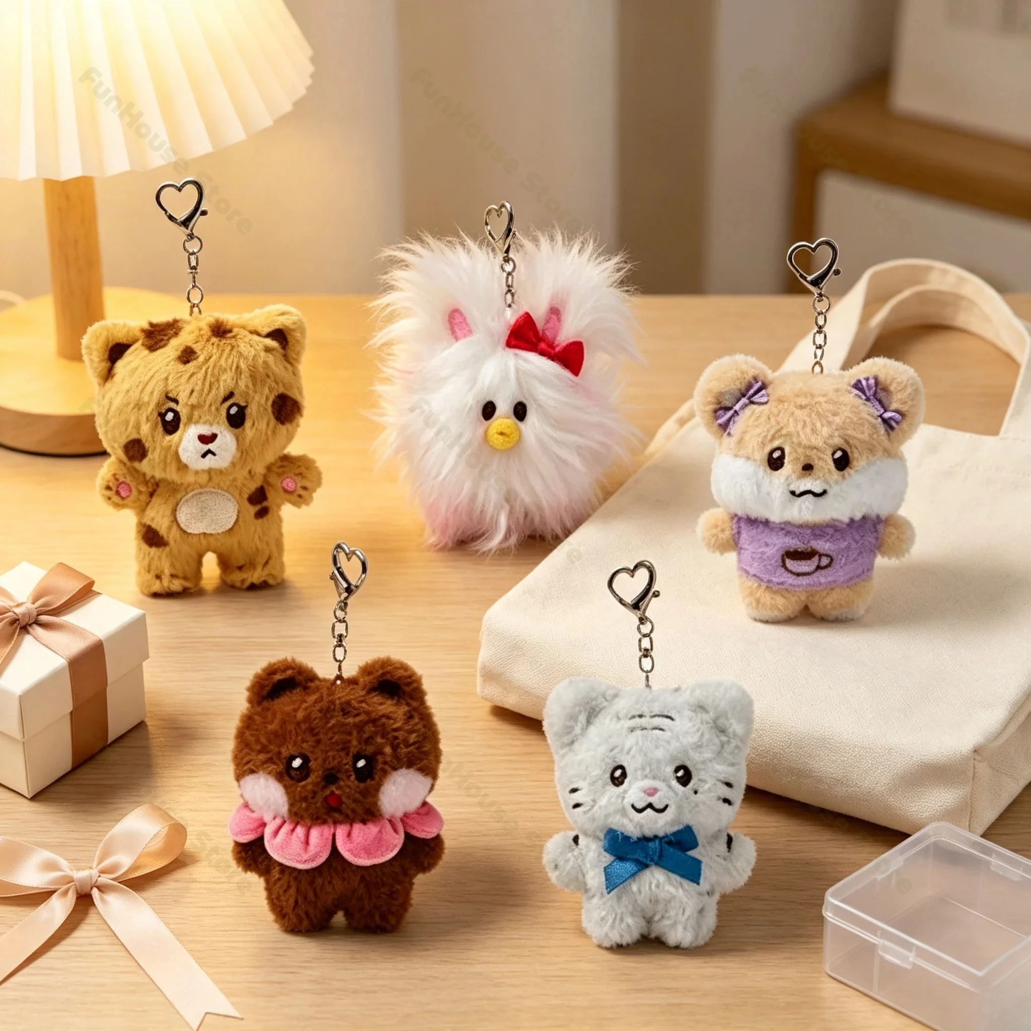 ILLIT DEARLIT Ver.2  Keychain Cute Cos Animal Stuffed Pendant Backpack Ornament Idol Collection Birthday Fan Gift view 2