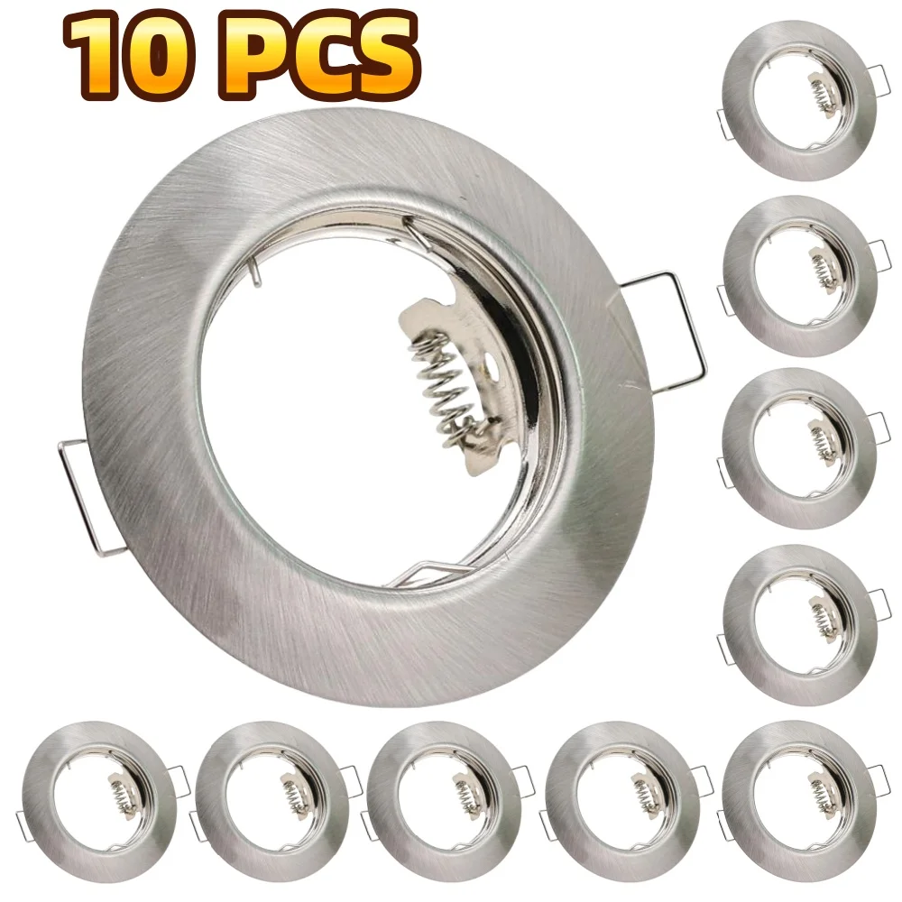 JOYINLED أضواء كاشفة LED، طقم إضاءة سبوت 10 قطع مع لمبة قابلة للاستبدال GU10/MR16 مآخذ إطار حديدي لغرفة النوم وغرفة المعيشة