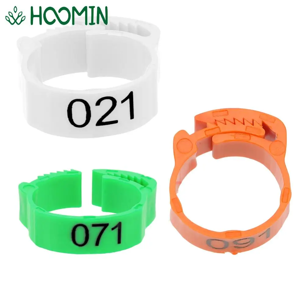 

Foot Ring 100Pcs/set Color Randomly Leg Digital Label Buckle Ring For Chicken Duck Pigeon Adjustable