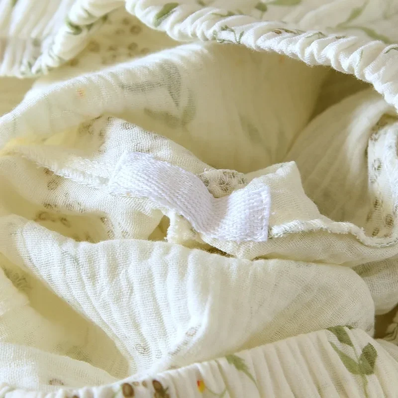 Damska piżama zimowa 2025, 100% bawełna, plus size, piżama damska do noszenia w domu z kwiatowym nadrukiem, odzież domowa, jesienna odzież do spania.