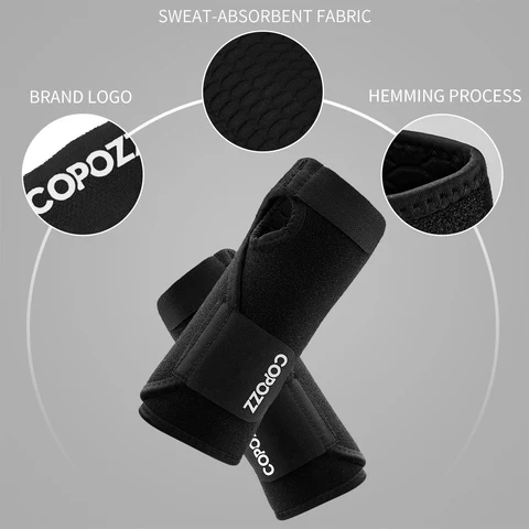 COPOZZ Спортивные браслеты HXHW-20701 черные из неопрена