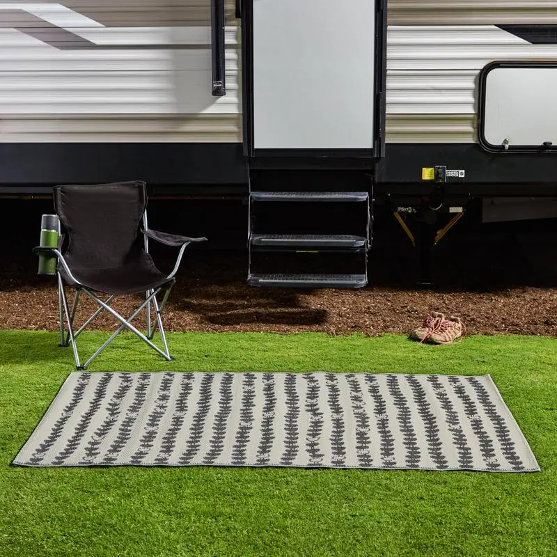 

Striped Arrow Area Rug - Charcoal - 5x8 ft, Modern Design, Soft & Cozy Floor Covering, Perfect for Living Room or Bedroom