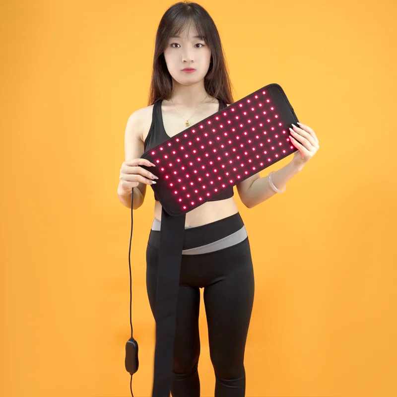 

Wholesale Price 660nm 850nm Red Light Therapy Heating Infrared Waist Massager Belt Pad Red Light Belt