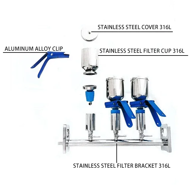 

Индивидуальный вакуумный фильтр из нержавеющей стали для химической лаборатории с комплектом для фильтрации разных стеклянных коллекторов