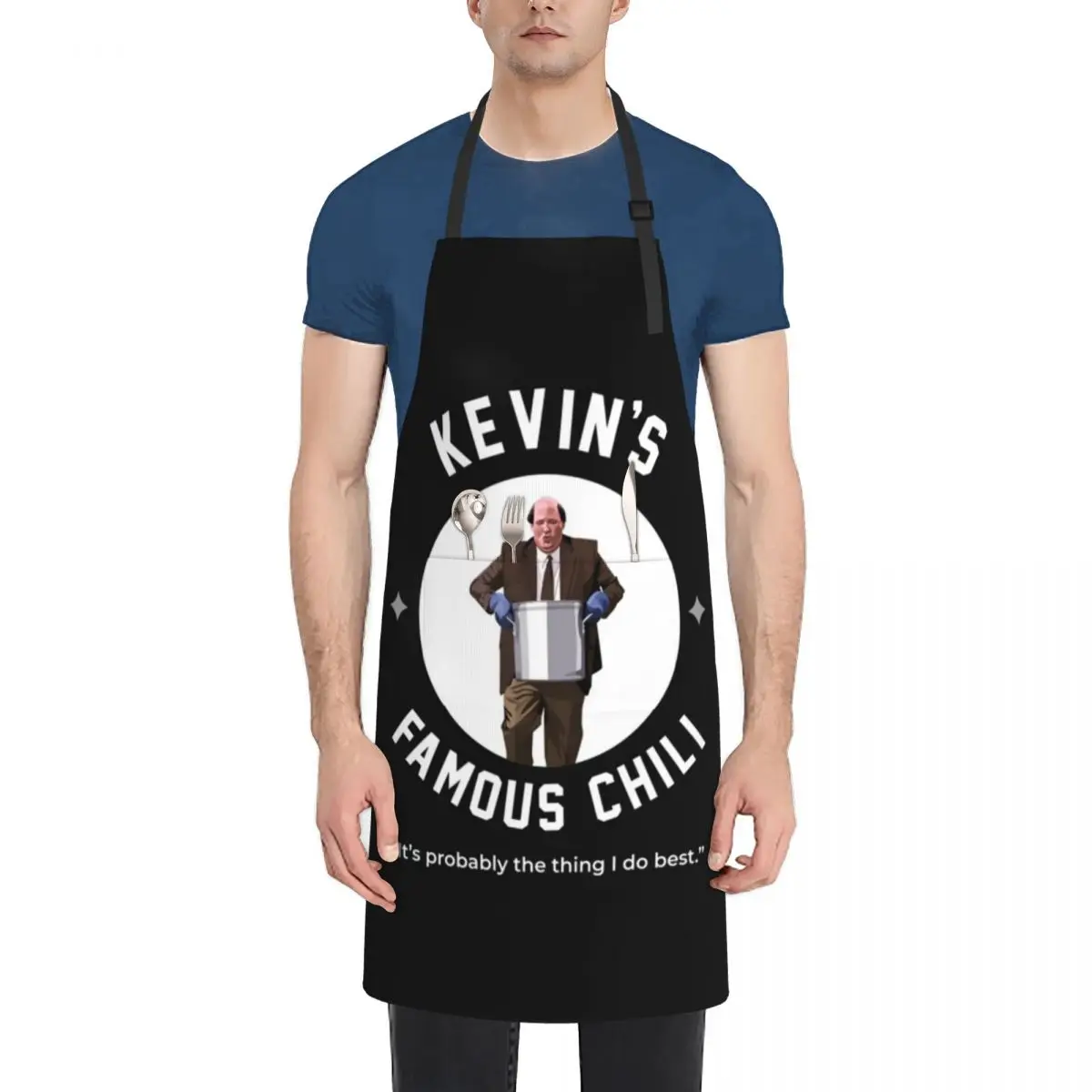 

kevins famous chili Apron Waiter Uniforms Barista Home Utensils Apron