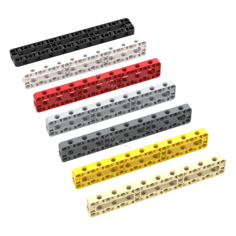 In Stock 5Pcs Technical Beam Frame 3 x 19 MOC Building Blocks Parts With 2 Center Cross Beams Toy Gift Compatible 67491 Bricks