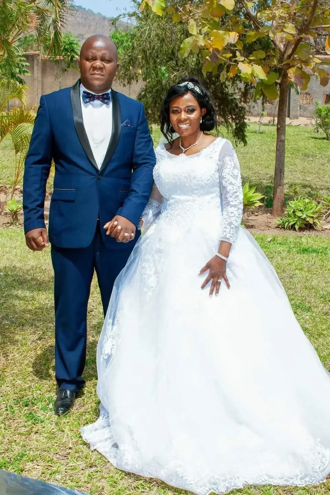 Maßgeschneidertes Design für afrikanische schwarze Frauen, Hochzeit, 3/4-Ärmel, Ballkleid, Applikation, Brautkleid 2023