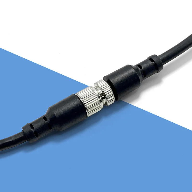M12 4 5 8 12 Pin Aviation Plug with Wire Industrial Waterproof IP67 Pure Copper Male Female Sensor Connector Connection Line