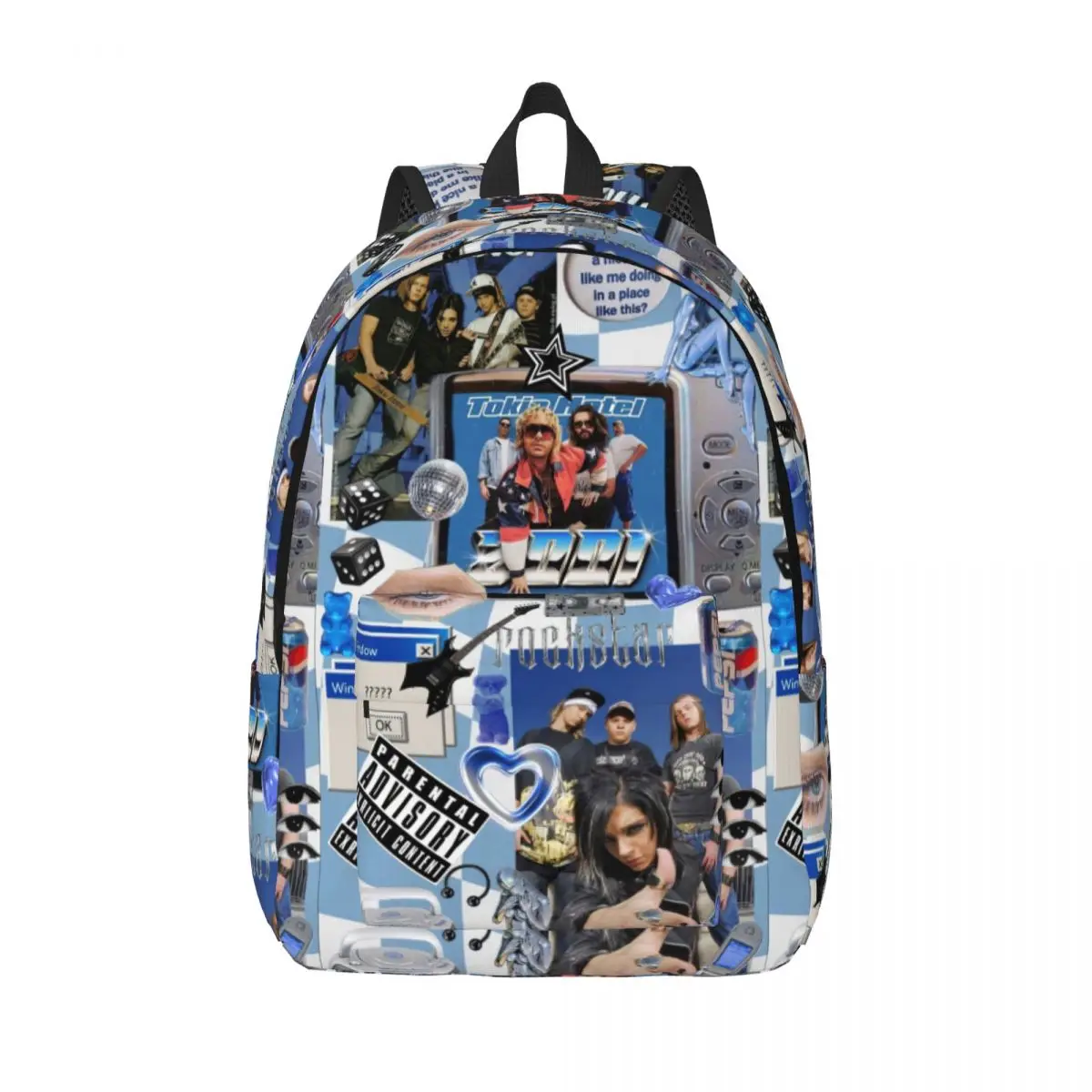 

Tokio Hotel Teenage Backpack Gift High School Hiking Travel Rock Music Daypack for Men Women Laptop Computer Canvas Bags