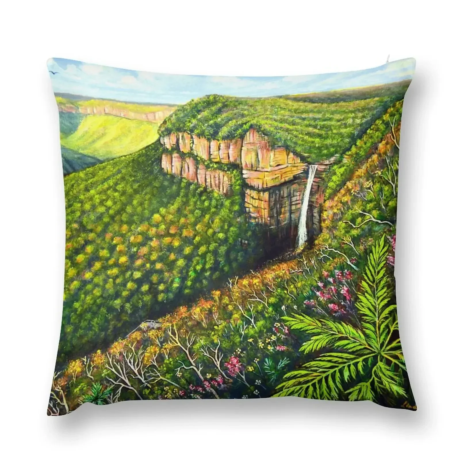 Govetts Leap Lookout Blue Mountains Throw Pillow Decorative Sofa Cushions Throw Pillow Covers pillow