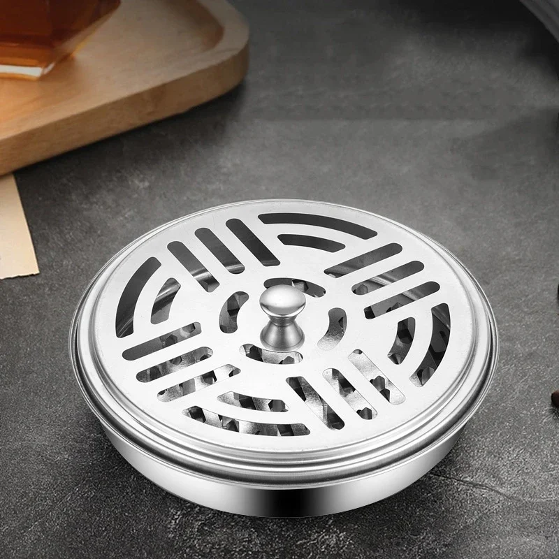 

Portable Mosquito Coil Holder Lid, Fireproof Tray, Ash Catching Tray, Burner Stand, Anti-Mosquito Home Supplies