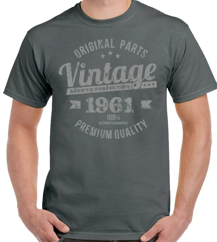 63rd Birthday T-Shirt 1961 Mens Funny Distressed 63 Vintage Year Premium Quality