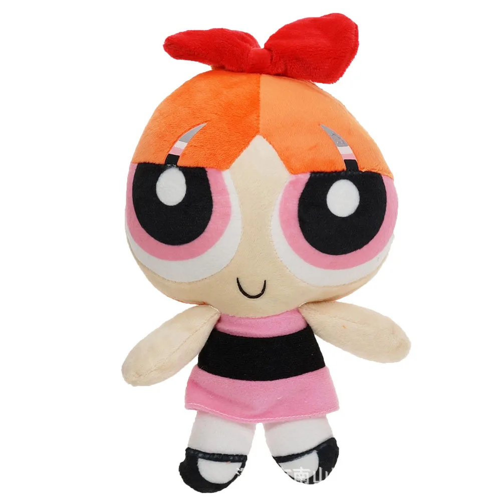 20cm 4 Styles The Powerpuff Bubbles Blossom Buttercup Plush Doll Soft Stuffed Cartoon Toys Girls Birthday Gifts