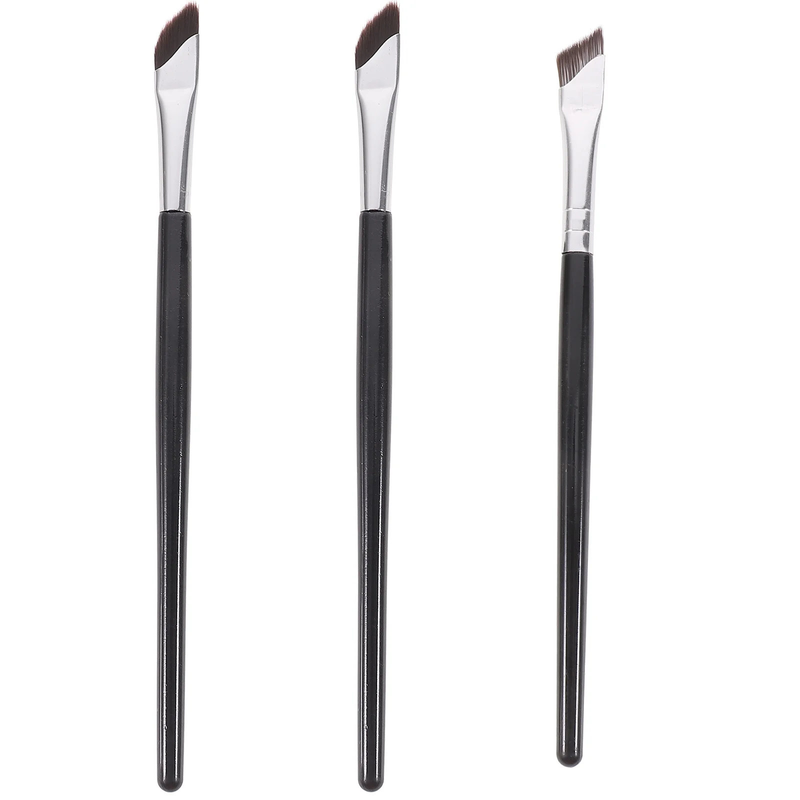 

3Pcs Eyeliner Brushes Professional Angled Eyebrow Makeup Tool for Seamless Eye Liner Powder Hold Portable Daily Use