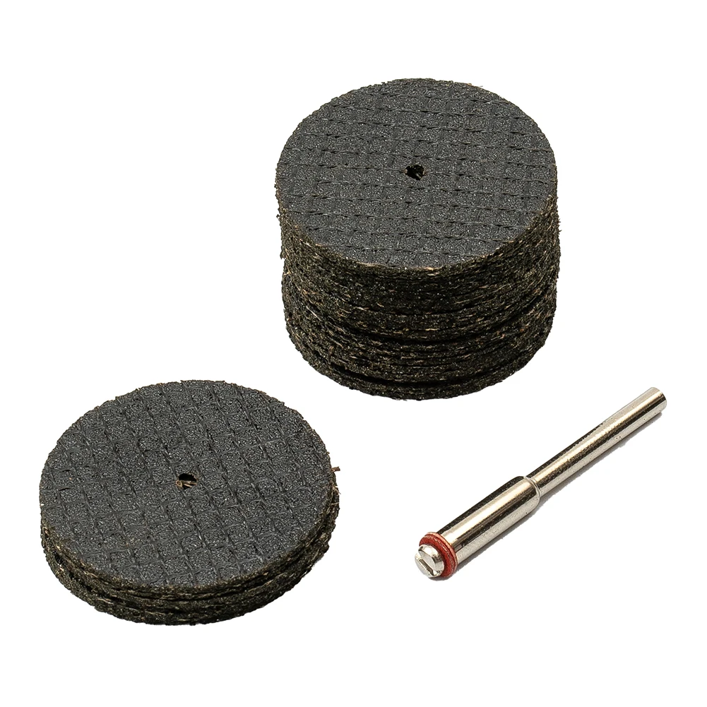 

25-Pack 32mm Resin Cutting Wheels With 2mm Mandrel For Rotary Tool, Cut-Off Discs For Metal Plastic Wood Fiber