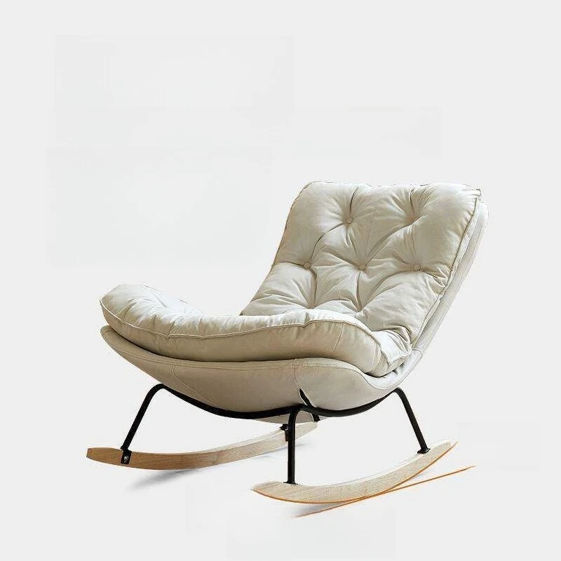 Living room comfortable lazy sofa, balcony double rocking chair, leisure sofa