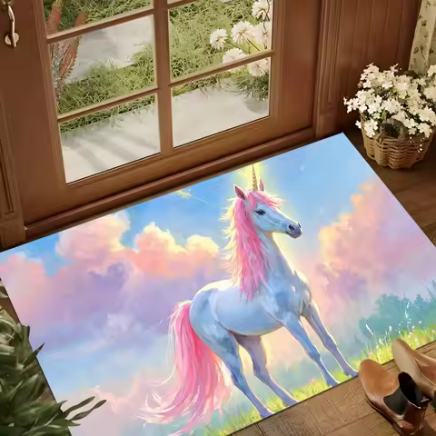 Rainbow Carpet for Girls Room Decor Kids Play Mat Nursery Living Room Rug Toddler Floor Mat Christmas Birthday Gift Idea