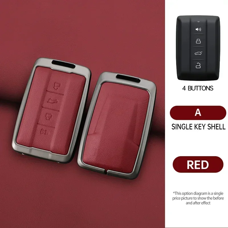 

Zinc Alloy Full Cover Car Key Case for Great Wall GWM WEY TANK 300 500 Tank300 Tank500 2024 Anti-Scratch