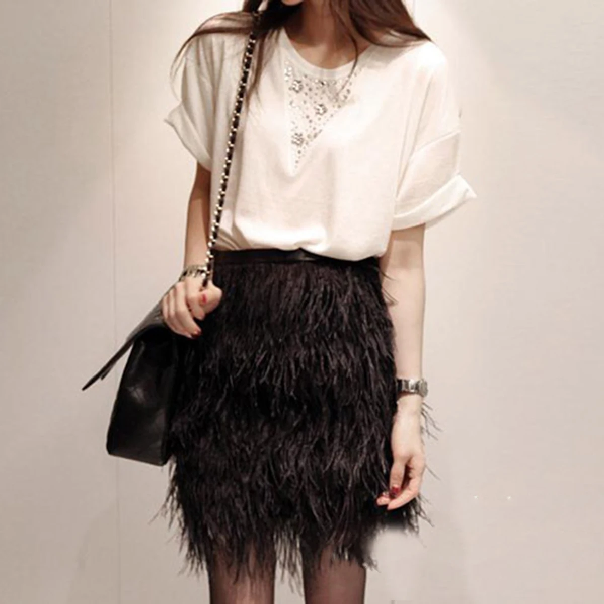

2 M Fringe Dress Auxiliary Material Feathered Costume Tassel Trim Decoration