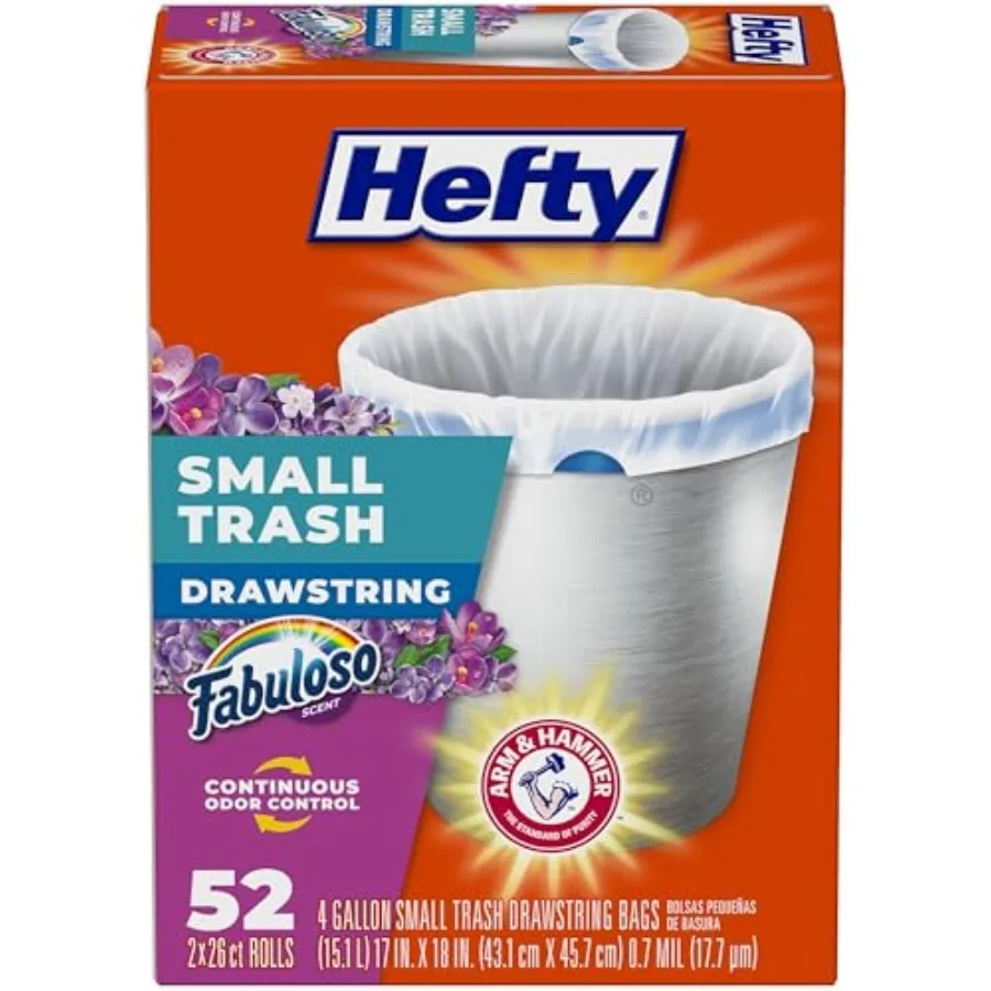 

Small Trash Bags, Scent, 4 Gallon