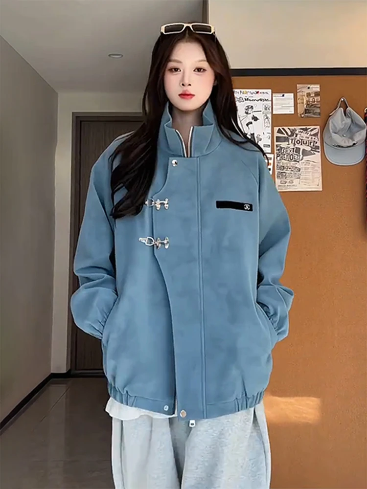 

Новый китайский мужской тюнер из мягкой белковой искусственной кожи, весенне-осенний матовый окрашенный костюм Cleanfit, американский дэт с воротником-стойкой