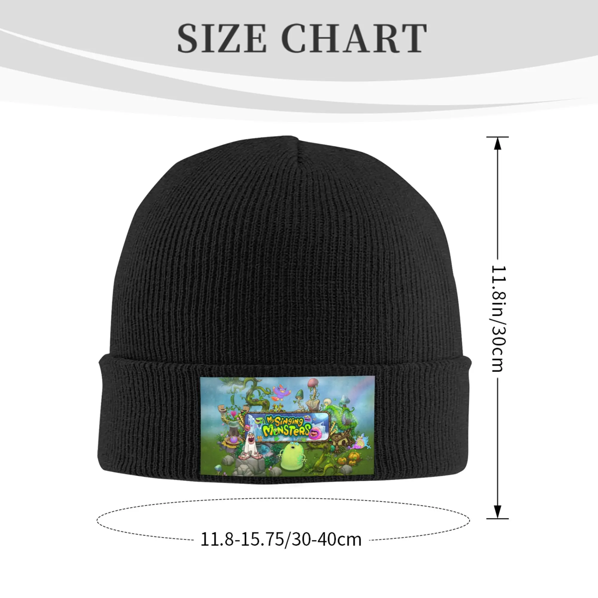 My Singing Monsters Skullies Beanies Caps Unisex Winter Warm Knitting Hat Women Men Cool Adult  Bonnet Hats Outdoor Ski Cap