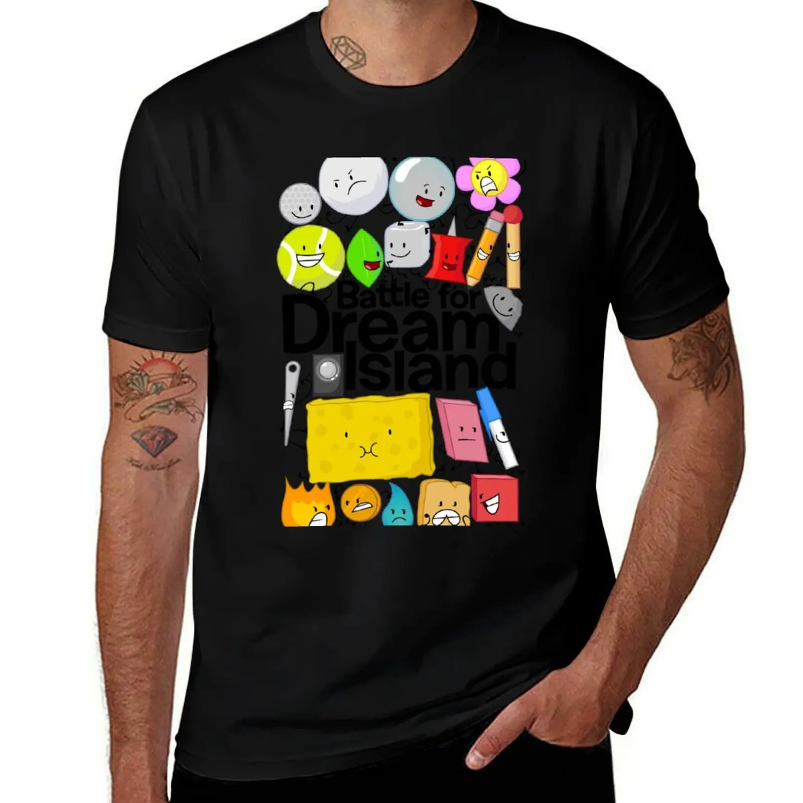 BFDI Poster White T-Shirt Street Style Casual Tee Shirt