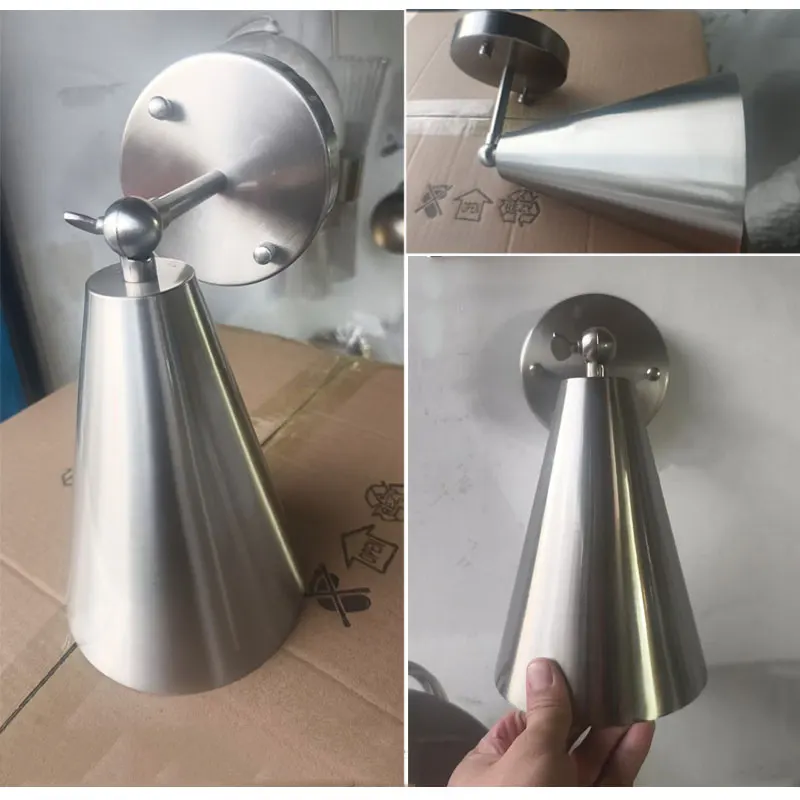 

Настенный светильник в стиле ретро с железным кронштейном, американский минималистичный светильник для столовой, спальни, прикроватный светильник для чтения, прихожая, лестница, балкон, настенный светильник