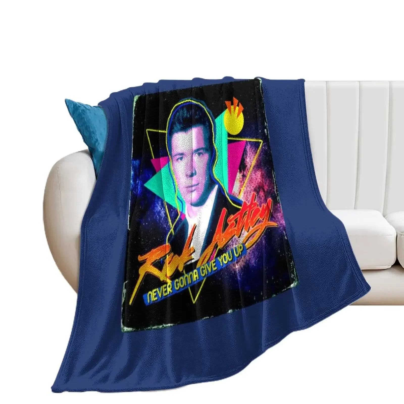 Rick Astley Throw Blanket Winter beds Moving Thin Blankets