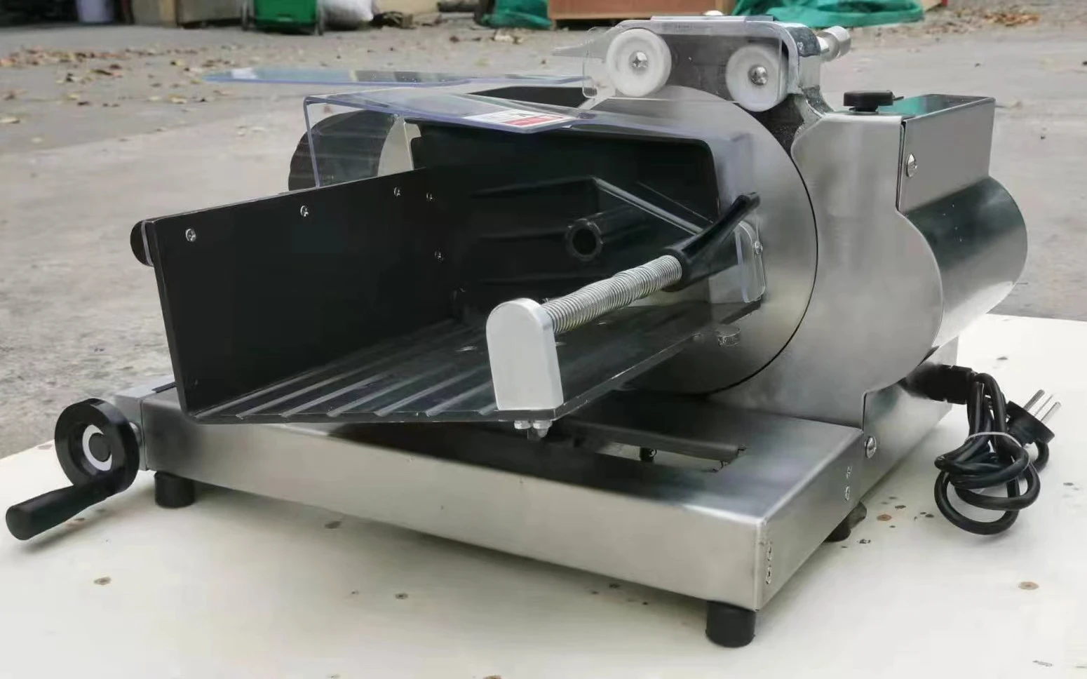 수동 두께 조정 상업용 빵 절단기, 소형 토스터기 슬라이서, 220V, 5-40mm