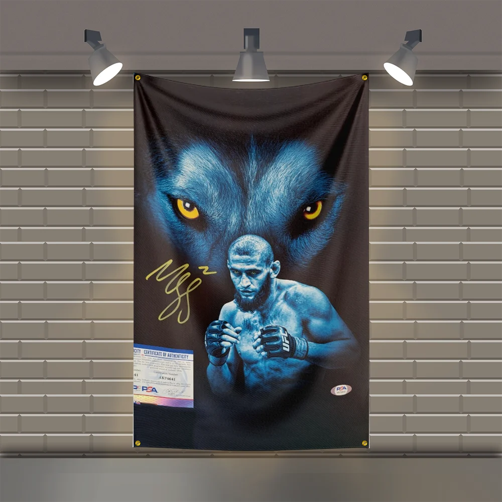 

K-Khamzat-ChimaevS UFC Boxing FLAG Legend Motivational Wall Poster Gym Tapestry Home Dorm Decor Inspirational Canvas Flag
