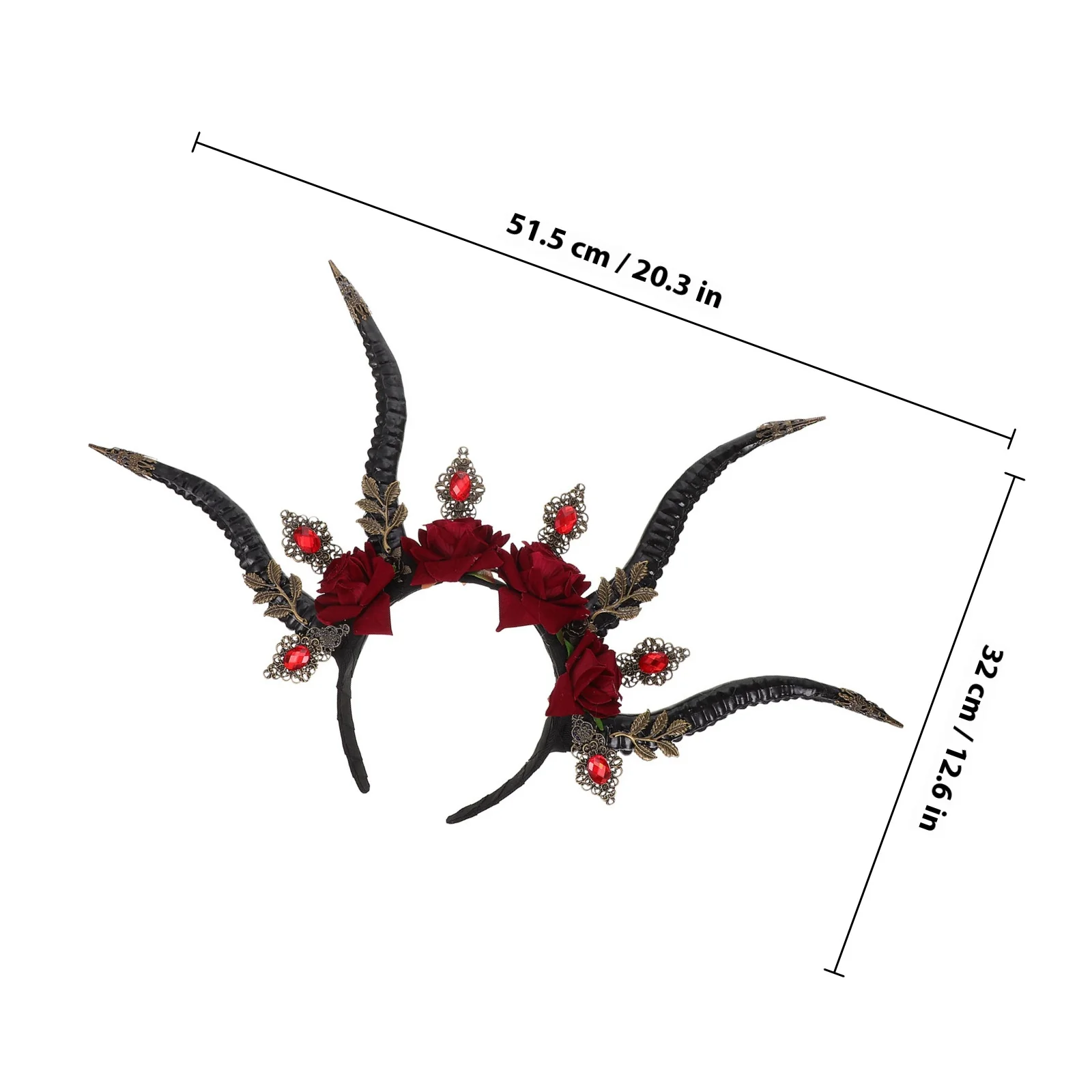 ハロウィン悪魔ヘッドバンドシックなパーティーヘアフープフェスティバル結婚式婚約コスチュームアクセサリー大人子供ヘアデコレーション