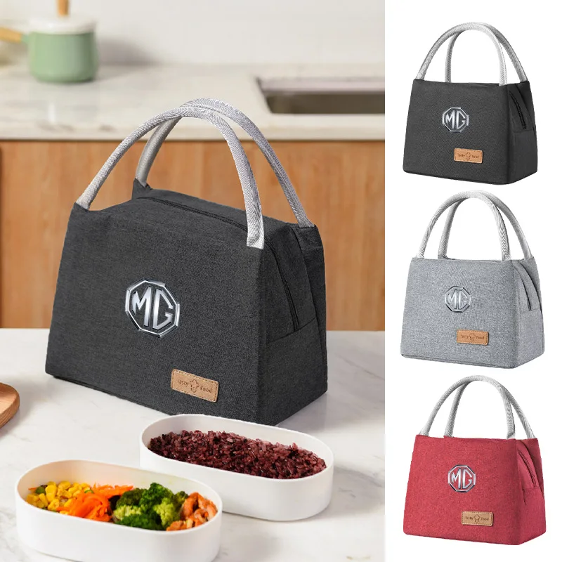 Car Accessories Lunch Bag Insulated Storage Box Ice Pack Cool Handbag For Morris Garages MG 3 5 6 7 HS ZS GS Hector TF GT ZR RX5