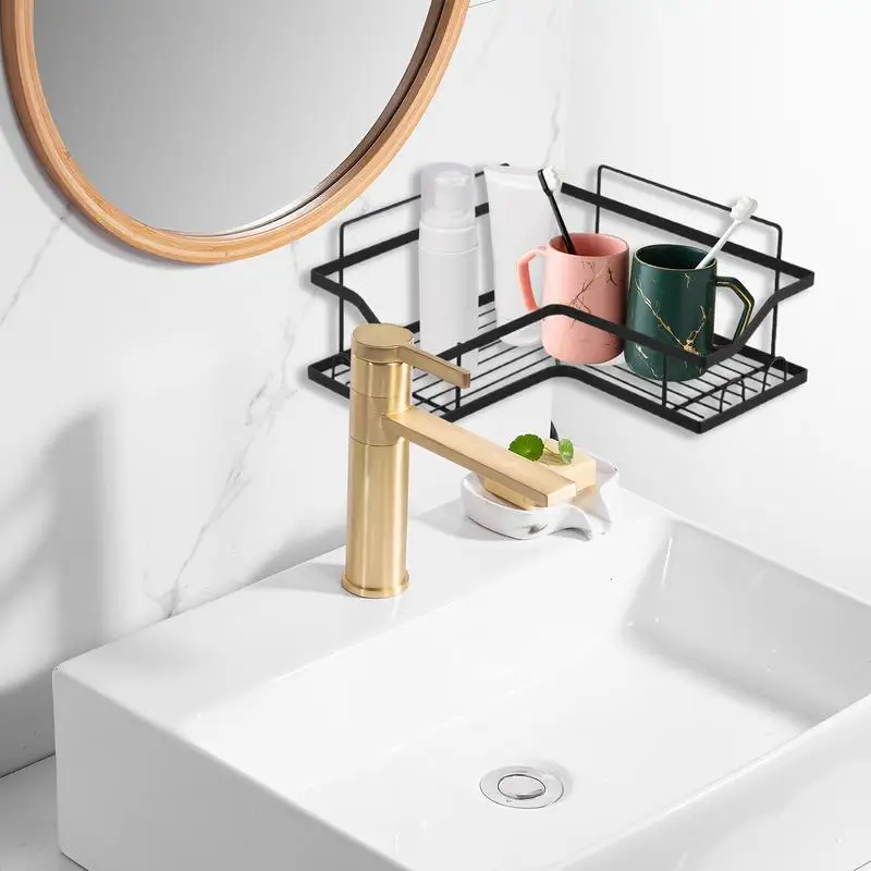 Bathroom Corner Shelf Bathroom Corner Soap Holder Rustproof Household Organization For Kitchen Bedroom College Dorm Apartment