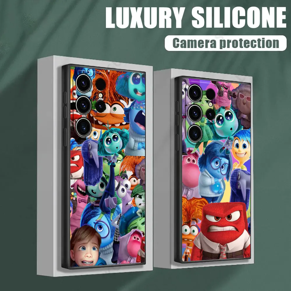 

Phone Case For Samsung Galaxy S24FE Cases S25 Ultra S23 S21 S20 FE S22 S24 Plus Note 20 Ultra Silicone Cover Cute Insides Out 2