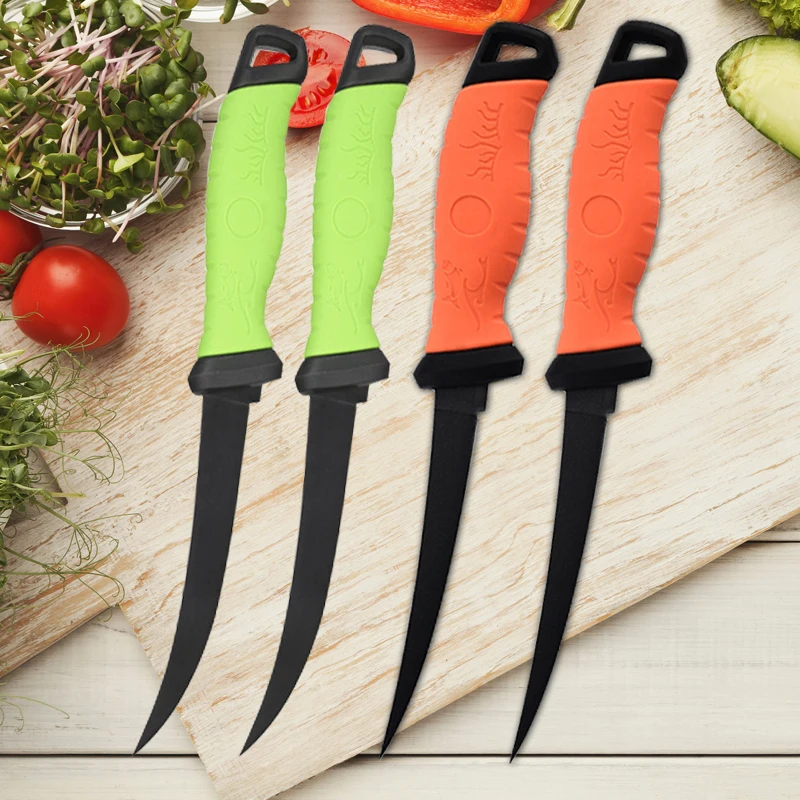 Stainless Steel Fillet Boning Knife for Fish Meat Cleaver Butcher Knife Fruit Cutter Fishes Slicing Multi-Purpose Kitchen Knives