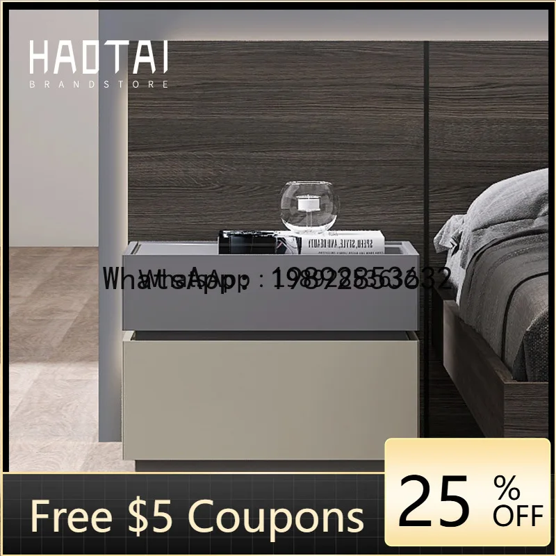 Minimalist Painted Bedside Table  Cabinet Modern Simple Castle Building Block Designer Storage Cabinet