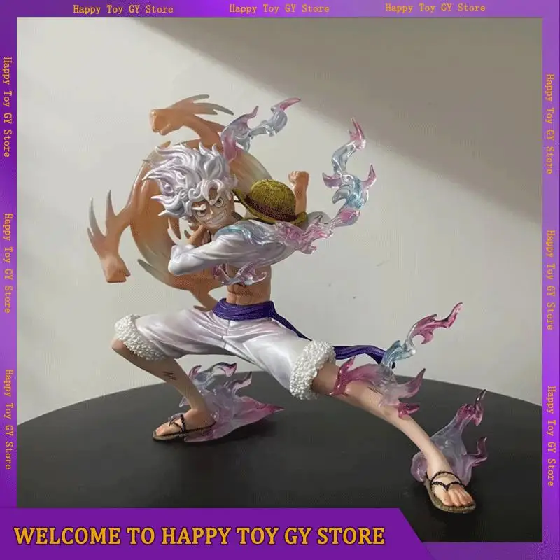 

GK NOC One Piece Anime Figure Nika Luffy Gear 5 With Flailing Hands Anime Cartoon Luffy Action Figurine Statue Model Collection
