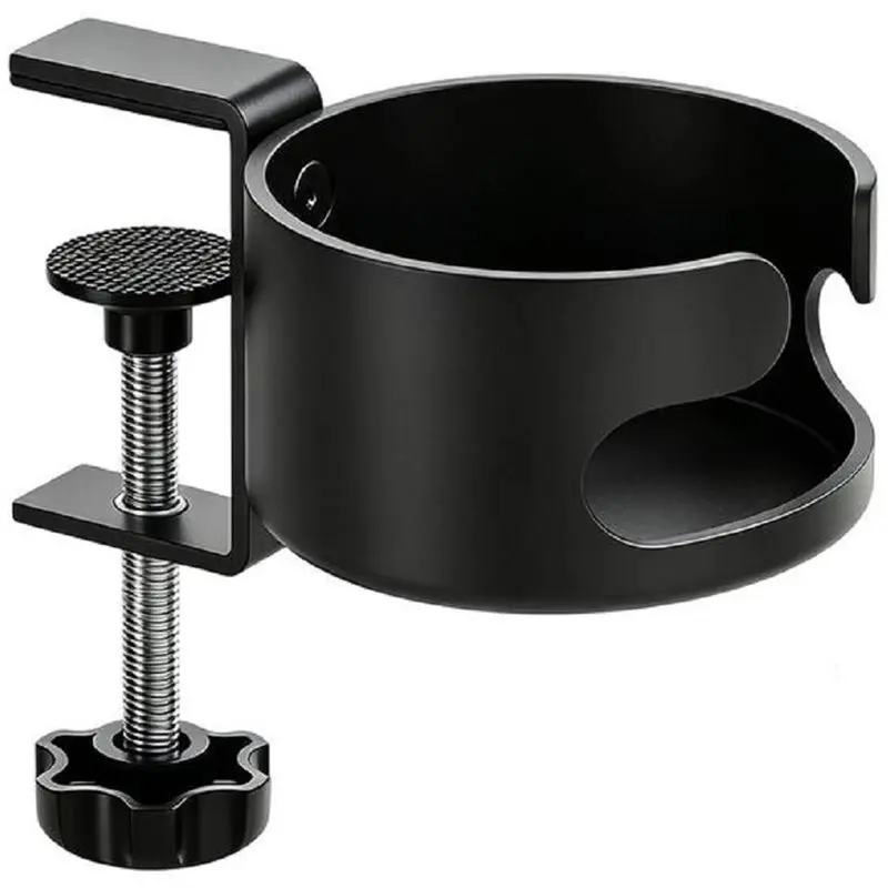 B08B-Anti-Spill Drink Stand For Desktop Chair Desk Cup Holder Clamp Table Water Bottle Holder For Desktop Home Outdoor Patio Lou