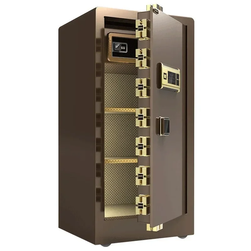 Safe Box Home Anti-theft All-steel Office Fingerprint Password Safe Into The Wall Stainless Steel 1m Hight MD-100