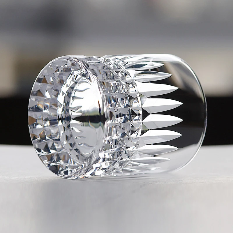 

Hand Cut to Clear Glass Luxury Lead Free Crystal Glass Whisky Bourbon Drinking Glass for Party Wedding Hotel Use