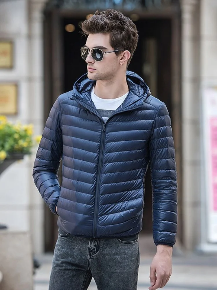 

Men's all season ultra lightweight foldable casual warm, waterproof, windproof, breathable jacket plus men's hooded jacket