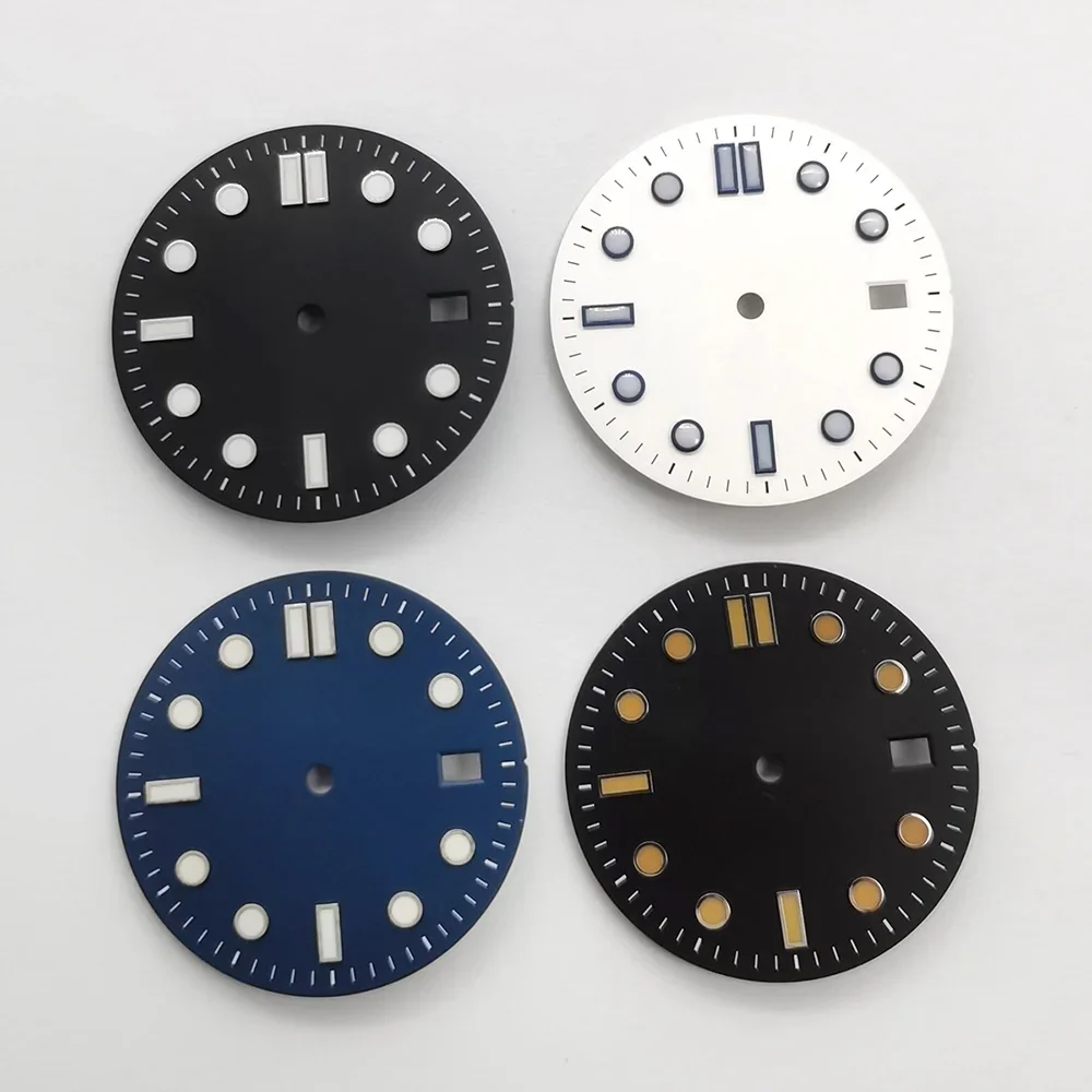 

Customized NH35 Watch Dial Surface Fit for NH35 NH36 Movement 31mm Green Luminous Watch Faces 31mm Dial
