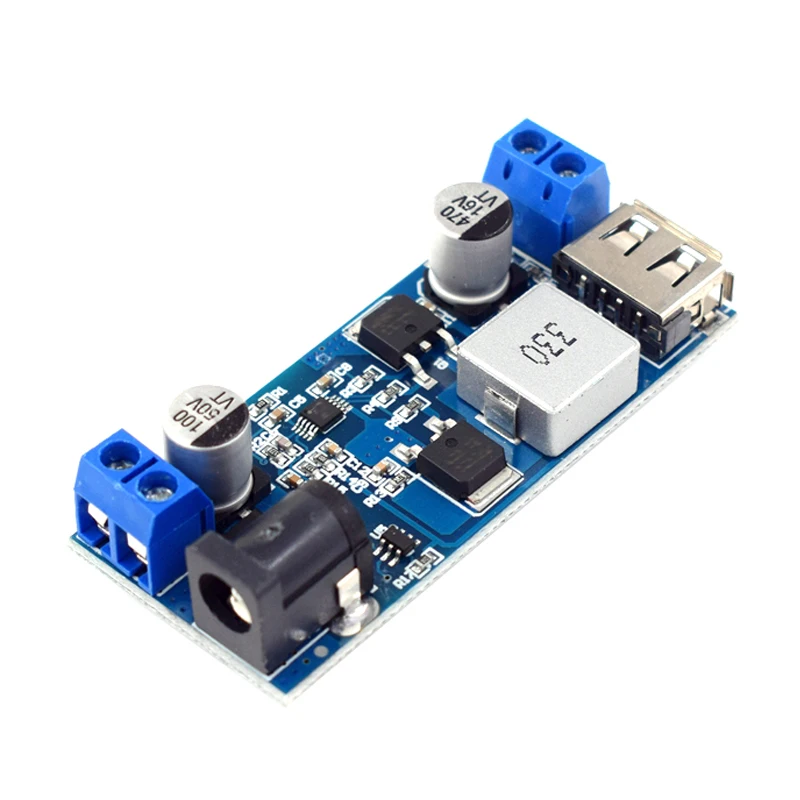 DC-DC 9V-36V To 5V 5A Step Down Power Supply Buck Converter Replace LM2596S Adjustable USB Step-down Charging Module For Phone